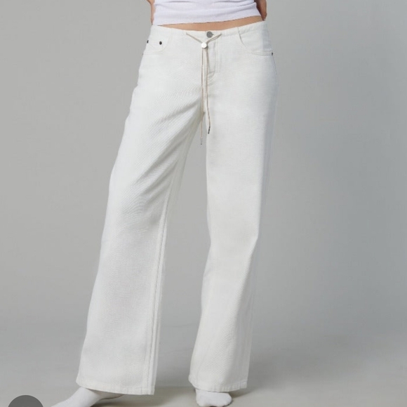 Still Here Cool Jeans Milk 29 White Cream Tie - Picture 3 of 5